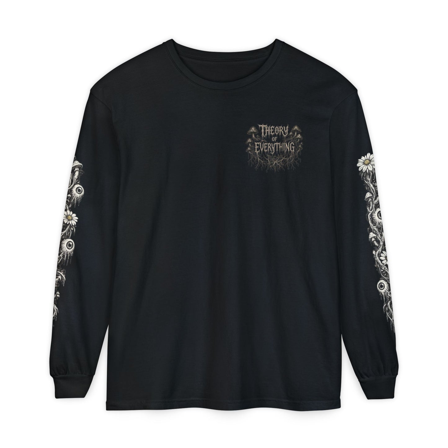 Theory of Everything Long Sleeve Tee — Floral Gothic Band Shirt